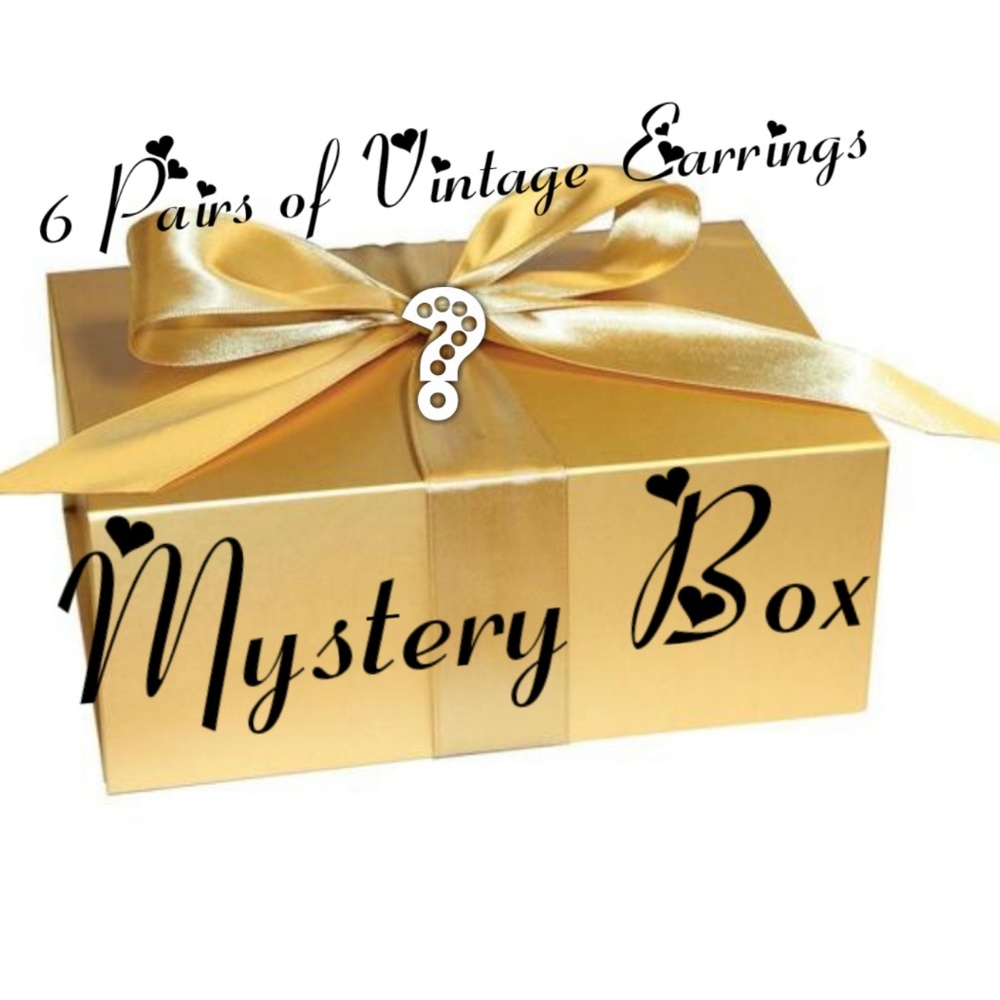 6 Pairs of Vintage Earrings MYSTERY BOX